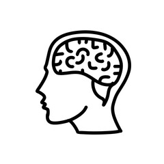 human head brain icon