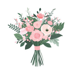 Cute white flower bouquet