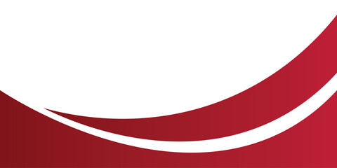 Wavy abstract business banner in red and orange color. - Vector.