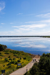 夏の苫小牧市の支笏湖