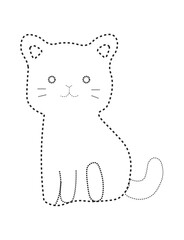 Cute Cat Dot-to-Dot.