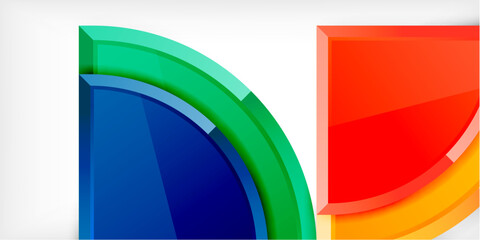 Triangle circles background. Vector Illustration For Wallpaper, Banner, Background, Card, Book Illustration, landing page