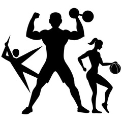 Champion Gym Logo Design , Dynamic Champion Logo,Sport Symbol & Champion Logo,Powerful Champion Logo for Gyms ,Custom Champion Gym LogoVector Illustration for Fitness Enthusiasts