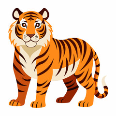 Dynamic Running Tiger Silhouette Vector,High-Quality Vector Silhouette of a Running Tiger,Stunning Tiger Running Silhouette Vector for Creative Projects