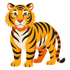 Dynamic Running Tiger Silhouette Vector,High-Quality Vector Silhouette of a Running Tiger,Stunning Tiger Running Silhouette Vector for Creative Projects