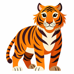 Dynamic Running Tiger Silhouette Vector,High-Quality Vector Silhouette of a Running Tiger,Stunning Tiger Running Silhouette Vector for Creative Projects