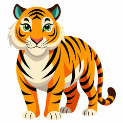 Dynamic Running Tiger Silhouette Vector,High-Quality Vector Silhouette of a Running Tiger,Stunning Tiger Running Silhouette Vector for Creative Projects