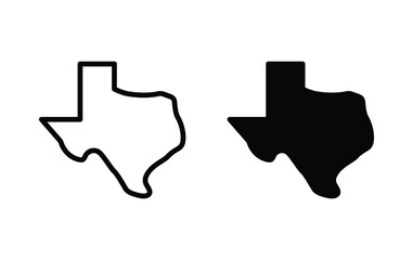 Texas maps icon. texas maps sign vectoir 