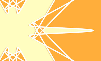 paper color geometric background. orange paper backdrop. line art design with beige background. sale banner promotion. presentation template design. web advertising. landing page. cover design header
