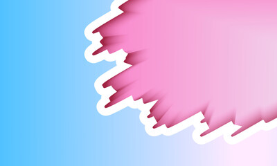 gradient pink with grunge frame. sky blue background. poster template. blue gradient background. banner template promotion
