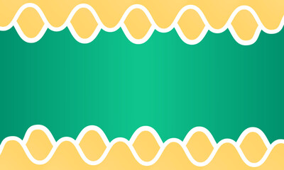 Paper color, zigzag wave curve edge frame. Wavy scalloped rectangle border. blue gradient background. doodle drawn rectangle picture frame. Empty text box. cover design. beige wallpaper. pastel color
