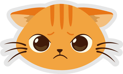 Face Cat Sticker