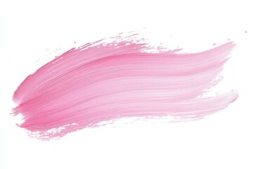 A soft pink brushstroke on a white background, ideal for design and artistic projects.