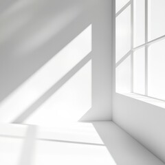 Obraz premium Sunlight streams through a window