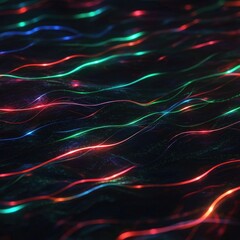 Obraz premium Wavy lines of light