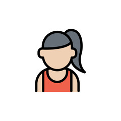Sportswoman icon