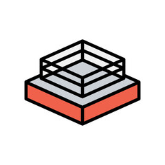 Boxing ring icon