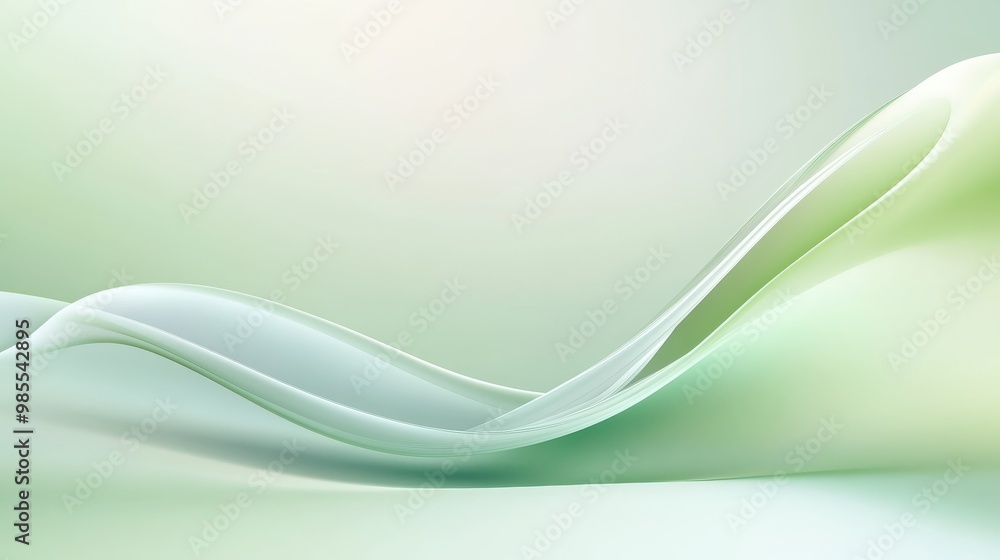 Poster a calm, pastel green background with a light gradient for soft and minimalistic designs. suitable fo