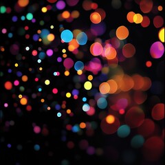 Naklejka premium Colorful bokeh lights