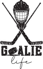 Goalie Life, Hockey Goalie, Goalie Mask, Goalie Stickers Cut Files
