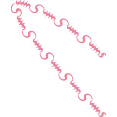 Aesthetic Barbed Wire Pattern Line Art Decorative Ornament