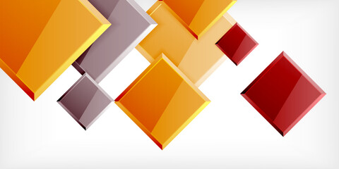 Shiny glossy metallic or plastic square design background. Vector Illustration For Wallpaper, Banner, Background, Card, Book Illustration, landing page