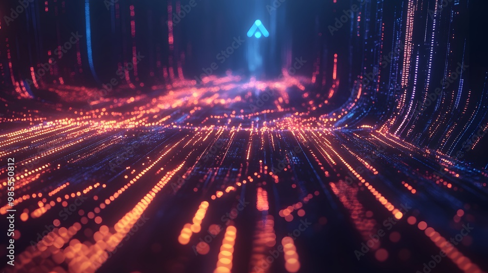 Poster bright_flowing_data_streams