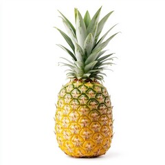 Fototapeta premium Fresh pineapple isolated on a white background.