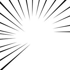 Obraz premium Speed Line Comic