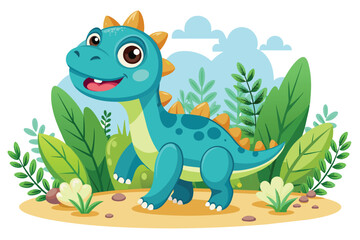 Obraz premium Dino’s Adorable Day Out