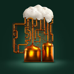 brewing beer in the shape of growler
