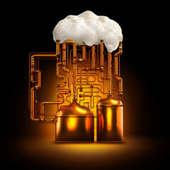 brewing beer in the shape of growler
