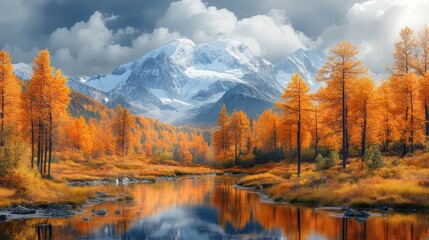 Autumn Mountain Lake