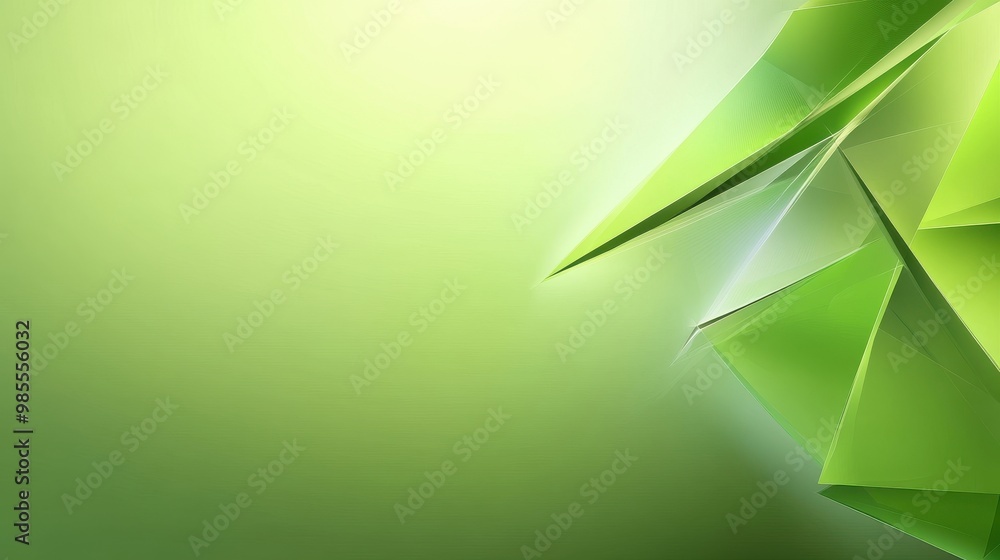 Aufkleber abstract green low poly background with a mix of angles and smooth gradients, providing a sleek and 
