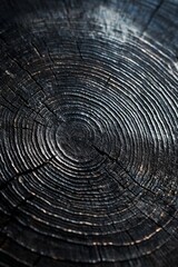 Fototapeta premium close-up of tree rings in a dark tone