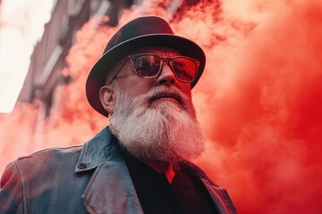 Man with beard and hat