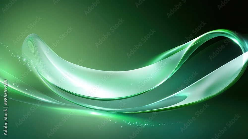 Poster bold abstract green background with dynamic patterns and bright highlights, perfect for eye-catching