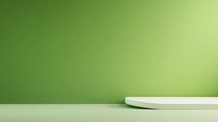 Clean, minimal green background with a smooth texture and ample copy space, ideal for modern and simple design projects
