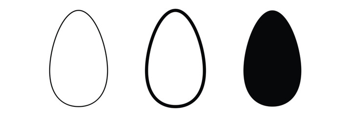  set of easter egg icon illustration eps 10.