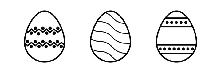 easter egg vector icon illustration.