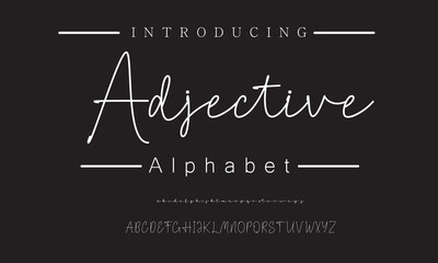 Obraz premium Elegant Handwritten Signature Font for High-End Business Branding, Wedding Invitations, and Fashion Designs