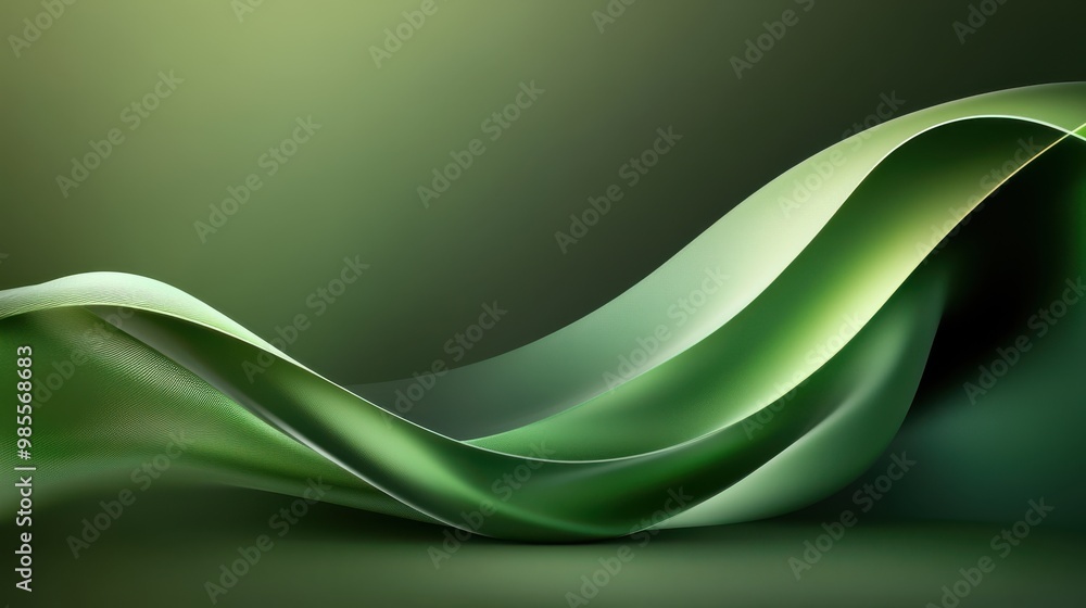Poster dark green background with soft lighting and shadows, creating depth and a moody, sophisticated atmo
