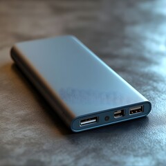 A  black power bank designed for Product Promotion 
