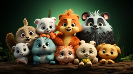 Naklejka premium World Animal Day is a global celebration aimed at raising awareness for animal rights and welfare, encouraging action to protect animals and their habitats