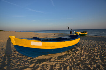Fototapeta premium fishing boats in the baltic sea