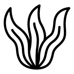Seaweed icon. Vector line icon © Rhendy