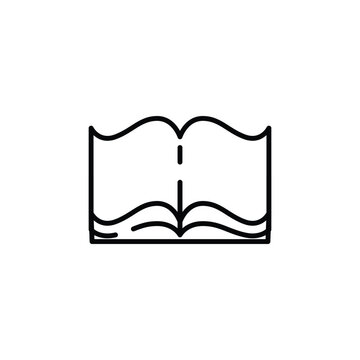recommend clip art: book thin outline icon vector design good for web or mobile app