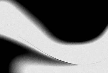 Abstract black and white gray grainy texture gradient background
