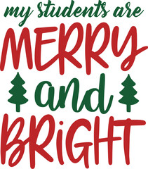 my students are merry and bright