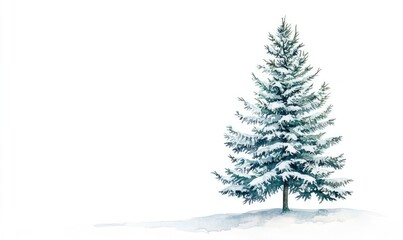 Obraz premium A white background with a single tree in the foreground